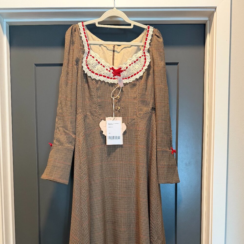 Duke's Manor Houndstooth Corset Dress